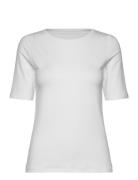 Women Bamboo S/S T-Shirt Slim Fit Top White URBAN QUEST