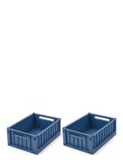 Weston Storage Box S 2-Pack Home Kids Decor Storage Storage Boxes Blue...