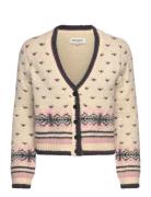 Ninall Cardigan Knit Ls Tops Knitwear Cardigans Beige Lollys Laundry