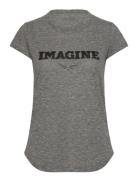 Woop Pc Imagine Designers T-shirts & Tops Short-sleeved Grey Zadig & V...