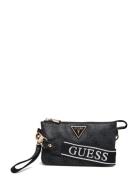 Latona Mini Tri Cprmnt Top Zip Bags Crossbody Bags Black GUESS