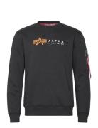 Alpha Label Sweater Tops Sweatshirts & Hoodies Hoodies Black Alpha Ind...