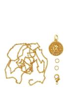 Zodiac Coin Pendant And Chain Set, Aquarius Toys Creativity Drawing & ...