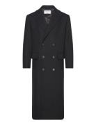 Double Breasted Wool Coat Uldfrakke Frakke Black Filippa K