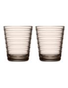 Aino Aalto 22Cl Glas 2Stk Home Tableware Glass Drinking Glass Beige Ii...