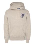 Fleece Graphic Hoodie Tops Sweatshirts & Hoodies Hoodies Beige Polo Ra...