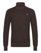 Bernard Roller Neck Tops Knitwear Turtlenecks Brown Morris