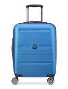 Comete+ 55 Cm Slim Cabin Trolley Case Bags Suitcases Blue DELSEY PARIS