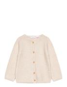 Button Knit Cardigan Tops Knitwear Cardigans Cream Mango