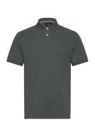 Slim Fit Logo Tops Polos Short-sleeved Green Hackett London