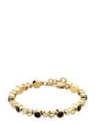 Teresia Sg Golden / Black Accessories Jewellery Bracelets Chain Bracel...