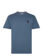 Kaleb Rel Sj Uspa M Tee Tops T-Kortærmet Skjorte Blue U.S. Polo Assn.