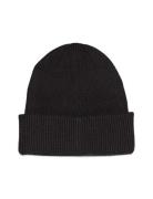 Cotton/Wool Fine Rib Beanie Accessories Headwear Beanies Black Calvin ...