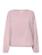 Leila Blouse Tops Blouses Long-sleeved Pink Makia