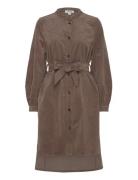 Slhelle Dress Kort Kjole Brown Soaked In Luxury