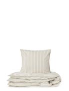 Dobbelt Sengesæt Home Textiles Bedtextiles Bed Sets Cream STUDIO FEDER