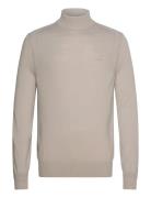 Avac_M Tops Knitwear Turtlenecks Cream BOSS