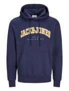 Jjecaleb Varsity Sweat Hood Noos Tops Sweatshirts & Hoodies Hoodies Na...