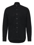 Reg Fit Bd Brushed Flannel Designers Shirts Casual Black Oscar Jacobso...