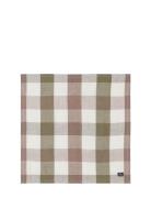 Checked Linen/Cotton Napkin Home Textiles Kitchen Textiles Napkins Clo...