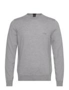 Botto-L Tops Knitwear Round Necks Grey BOSS