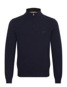 Emarlo Tops Knitwear Half Zip Jumpers Navy BOSS