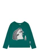 Groke Shirt Tops T-shirts Long-sleeved T-Skjorte Green Martinex