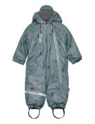 Pu Snow Suit 2 Zip Recycled - Aop Outerwear Coveralls Snow-ski Coveral...