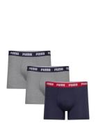 Puma Men Everyday Boxers 3P Boxershorts Grey PUMA