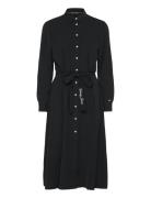 Tjw Belted Midi Dress Knælang Kjole Black Tommy Jeans