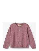 Knit Cardigan Maia Tops Knitwear Cardigans Pink Wheat