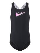 Nike G Crossback Piece Badedragt Badetøj Black NIKE SWIM