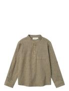 Nmmlanu Ls Loose Shirt Lil Tops Shirts Long-sleeved Shirts Khaki Green...