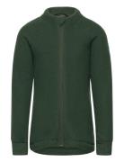 Wool Jacket Outerwear Fleece Outerwear Fleece Jackets Green Mikk-line