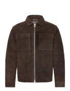 Rick Suede Tynd Jakke Brown Human Scales