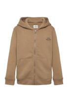 Standard Hudini Zip Sweatshirt Tops Sweatshirts & Hoodies Hoodies Khak...