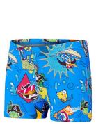 Boys Learn To Swim Digital Allover Aquashort Badeshorts Blue Speedo