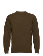 Barbour Essential Patch Crew Tops Knitwear Round Necks Green Barbour