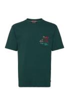 Relaxed Fit Pocket T-Shirt Tops T-Kortærmet Skjorte Green Scotch & Sod...