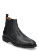 Slhjoseph Leather Chelsea Boot Noos Støvlet Chelsea Boot Black Selecte...