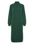 Yasbalis Ls Funnel Knit Dress S. Noos Dresses Knitted Dresses Green YA...