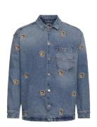 Crest Denim Overshirt Dh6134 Jakke Denimjakke Blue Tommy Jeans