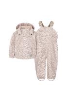 Oddy Set Outerwear Rainwear Rainwear Sets Pink MarMar Copenhagen