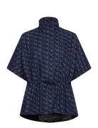 Poncho Imago R Outerwear Jackets Light-summer Jacket Navy Desigual