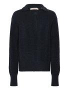 Knitted Polo Sweater Designers Knitwear Jumpers Navy REMAIN Birger Chr...