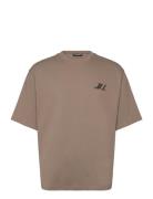 Cameron Loose Tee Designers T-Kortærmet Skjorte Beige J. Lindeberg