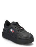 Tjw Retro Basket Flatform Ess Low-top Sneakers Black Tommy Hilfiger