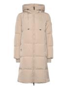 Mmnova Square Down Coat Foret Jakke Beige MOS MOSH