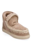 Eskimo Sneaker Shoes Boots Ankle Boots Ankle Boots Flat Heel Beige MOU