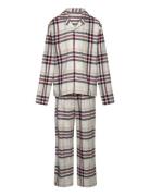 Pj Straight Gifting Print Set Pyjamassæt Cream Tommy Hilfiger